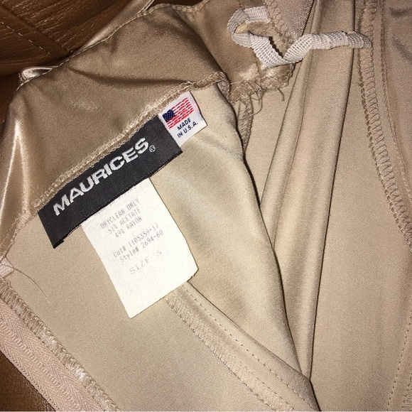 Maurices size 3 vintage from 90s satin mini dress made in USA - Picture 7 of 9